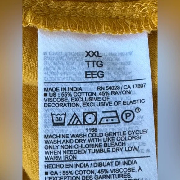 Old Navy Yellow Midi Dress boho vibes XXL - Picture 8 of 8